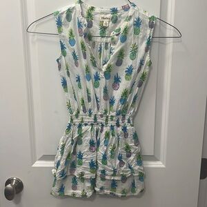 Hatley girls size 8 pineapple print dress.